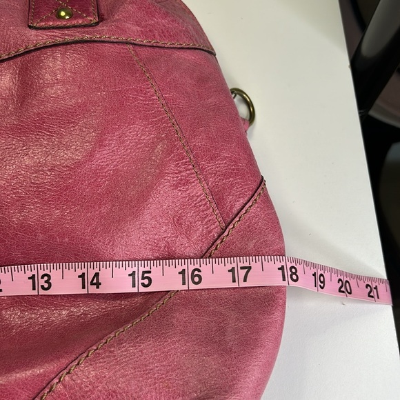 FOSSIL FLAMINGO PINK VINTAGE SOFT LEATHER SHOULDER BAG - Picture 14 of 16